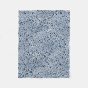 Manta Polar Gotas de agua gris de cañón