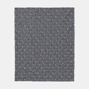 Manta Polar Gotas de lluvia gris azul Metalizado