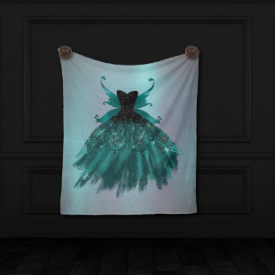 Manta Polar Gothic Fairy Verde azulado Gown Oveja Verde Prof