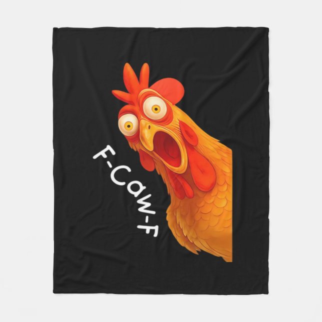 Manta Polar Gothic Humor Funny F-Caw-F Crow (Anverso)