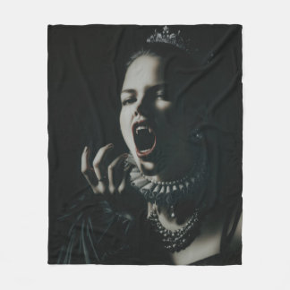 Manta Polar Gothic Vampire Queen Throw Blanket – Dark Fantasy 