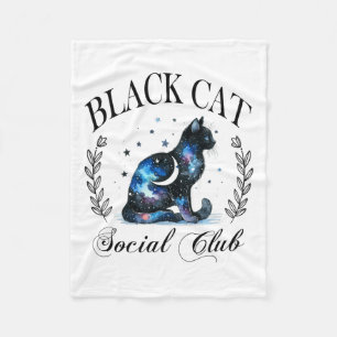 Manta Polar Gótico de Halloween de gatos celestes del club soc