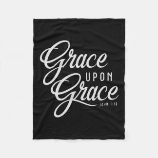 Manta Polar Grace Upon Grace Christian Faith Bible Verse Cita