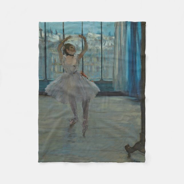 Manta Polar Graceful Ballerina at the Window Fleece Blanket (Anverso)
