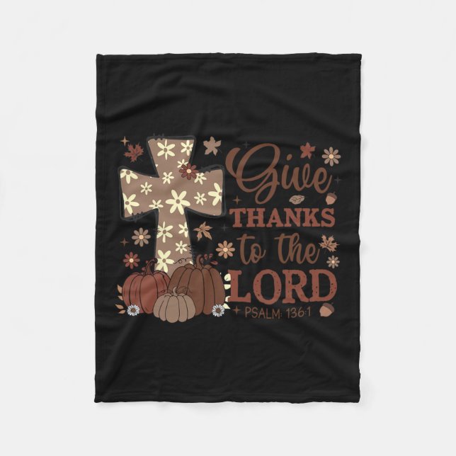 Manta Polar Gracias Al Señor Caer Entre Cristianos Gracias (Anverso)