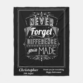 Manta Polar Gracias por la gratitud de jubilación