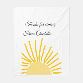 Manta Polar gracias por venir agregar nombre mensaje de texto