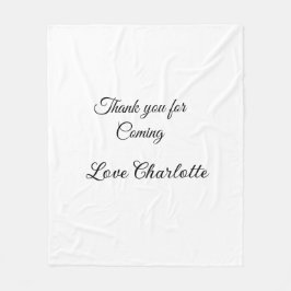 Manta Polar gracias por venir mensaje de texto nombre 