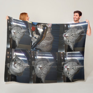 Manta Polar Graciosa Beber Gato De La Cocina Tap,