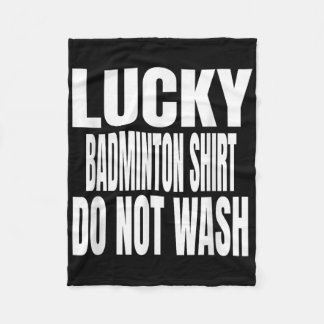Manta Polar Graciosa Camisa De Badminton Afortunada No Lavar L