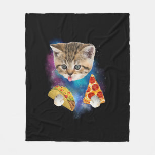 Manta Polar Graciosa camiseta de gatos galaxia _ espacio gato 