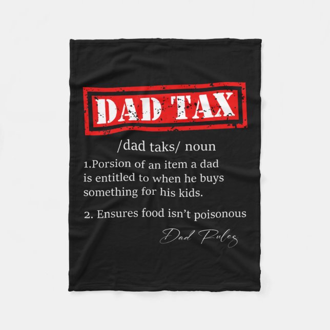 Manta Polar Graciosa definición de impuesto a papá sarcástico  (Anverso)