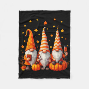 Manta Polar Graciosa Enfermera Gnome Gnome Tee Thanksgiving Gn