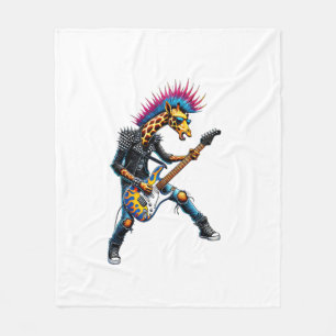 Manta Polar Graciosa jirafa de Punk, jirafa de Gótico rollo, G