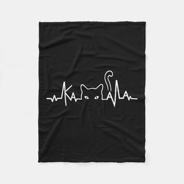 Manta Polar Graciosas Damas De Gato Para Kamala Harris 2024 He (Anverso)