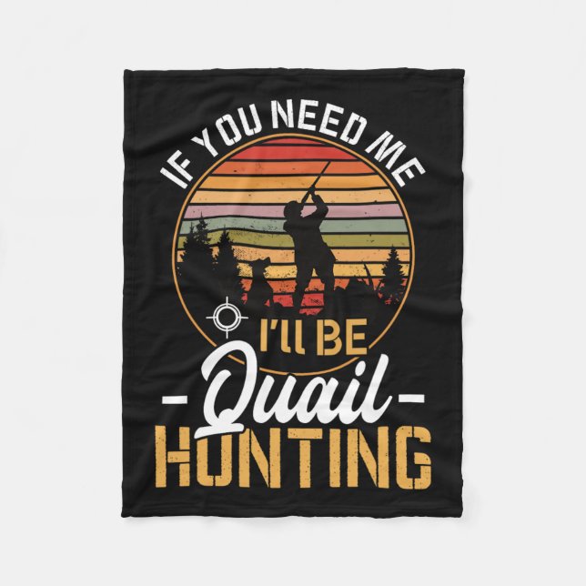 Manta Polar Graciosas Llamadas De Caza Para Cazar Aves (Anverso)