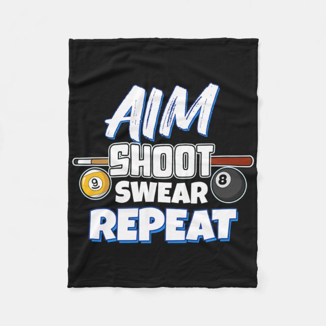 Manta Polar Gracioso Aim Pool Player Gift Billiard (Anverso)