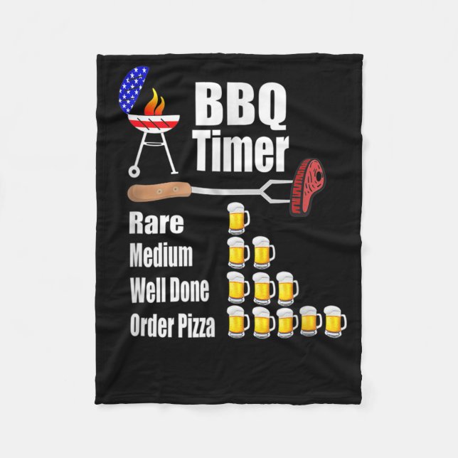 Manta Polar Gracioso Bbq Timer Barbecue Grill Grill Gilling Be (Anverso)