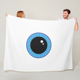 Manta Polar Gracioso Béisbol Azul Cute