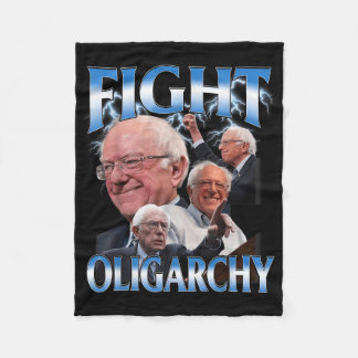Manta Polar Gracioso Bernie Sanders Shirt contra la oligarquía