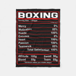 Manta Polar Gracioso Boxing Nutrition Facts Boxer