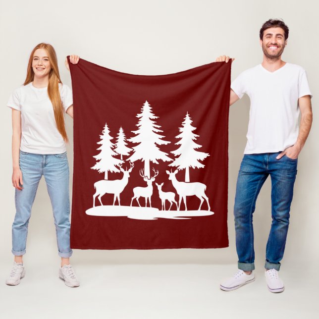 Manta Polar Gracioso Camping de Senderismo de verano en un pin (In situ)