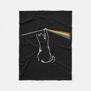 Manta Polar Gracioso Cat Rock Regalo Música Mujeres Niños Auti