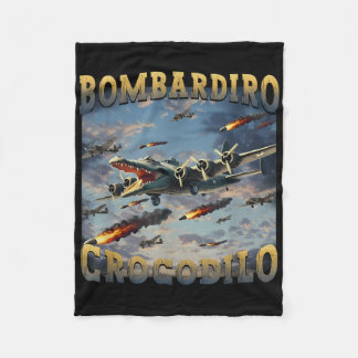 Manta Polar Gracioso Cocodrilo Meme Bombardiro Crocodilo Funny
