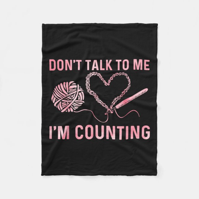 Manta Polar Gracioso Crocheting Art Para Hombres Crocheter Cro (Anverso)