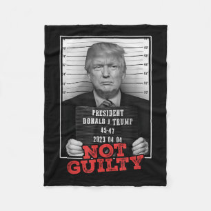 Manta Polar Gracioso Donald Trump no es culpable de asesinato,