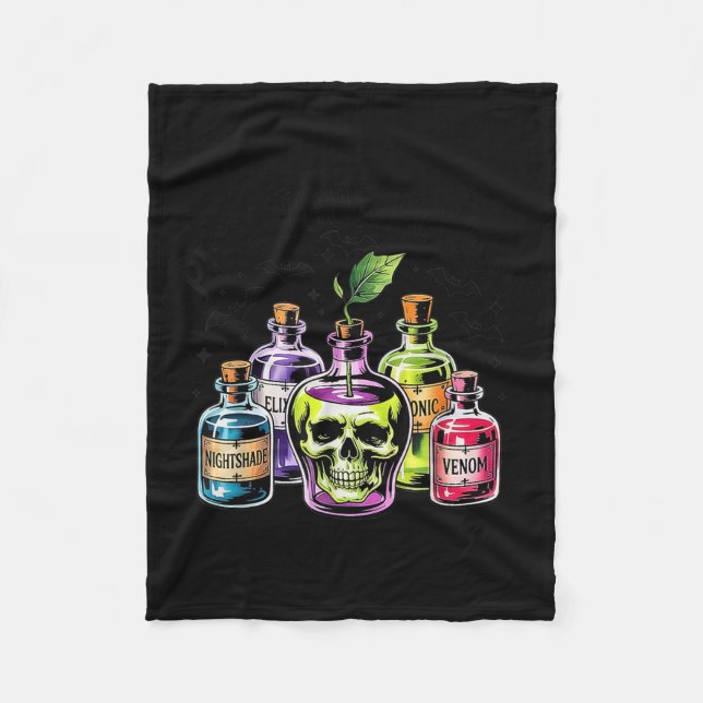 Manta Polar Gracioso Elige Tu Veneno Apple Halloween Gothic Pr (Anverso)