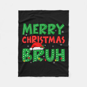 Manta Polar Gracioso Feliz Navidad Bruh Meme Gracioso Diciendo