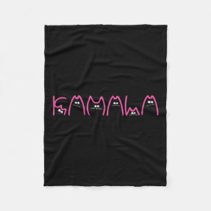 Manta Polar Gracioso gato Harris Lettering Positive 13