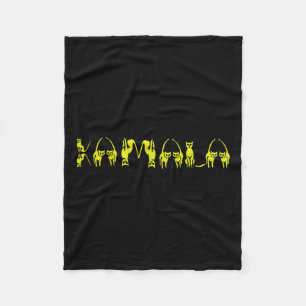 Manta Polar Gracioso gato Harris Lettering Positive 15