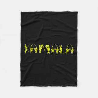 Manta Polar Gracioso gato Harris Lettering Positive 15