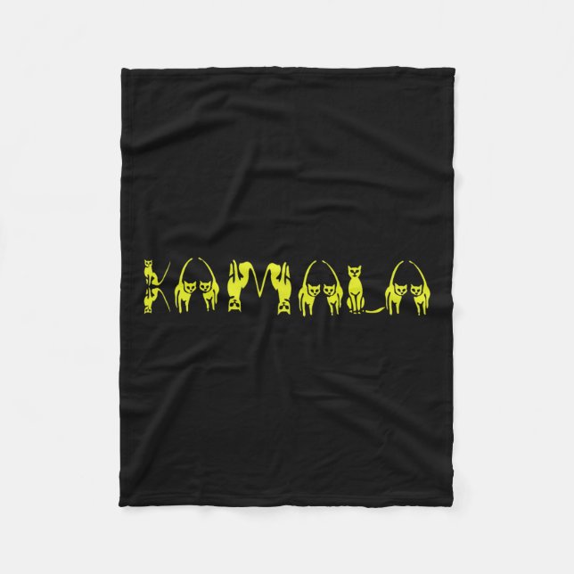 Manta Polar Gracioso gato Harris Lettering Positive 15 (Anverso)