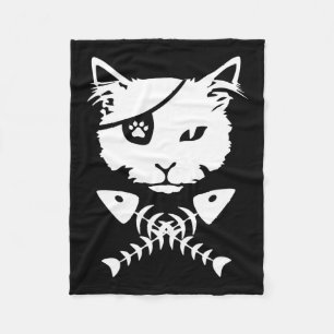 Manta Polar Gracioso gato pirata
