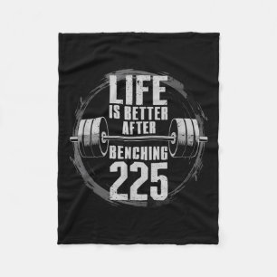 Manta Polar Gracioso Gimnasio De Prensa Bench De 225 Libras -