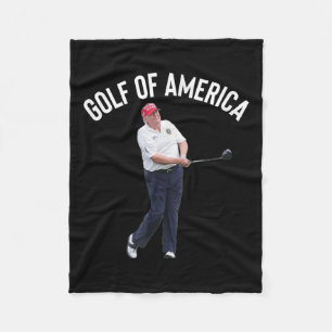 Manta Polar Gracioso Golf De América Donald Trump Pun