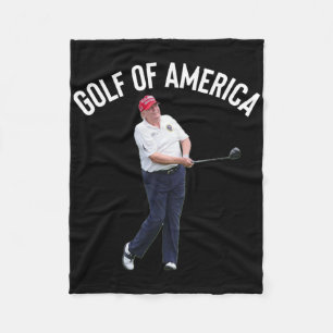 Manta Polar Gracioso Golf De América Donald Trump Pun