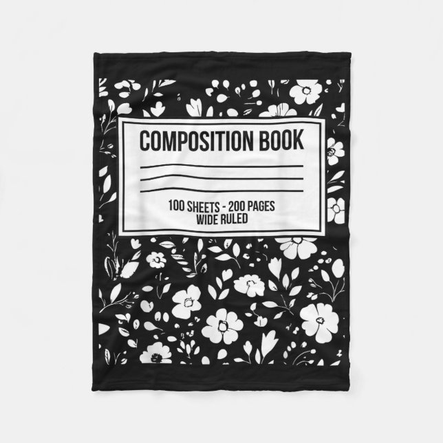 Manta Polar Gracioso Halloween Costume Journal Composition Not (Anverso)