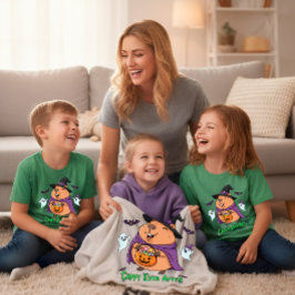 Manta Polar Gracioso Halloween Spooky Cute Capybara Bruja