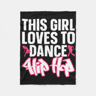Manta Polar Gracioso Hip Hop Arte De Baile Para Niñas Chicas H