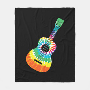Manta Polar Gracioso Hippie Arco Arcoiris Tye Guitarra Acústic