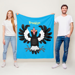 Manta Polar Gracioso ilustracion de personalizado magpie austr