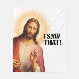 Manta Polar Gracioso Jesús Meme Lo Vi