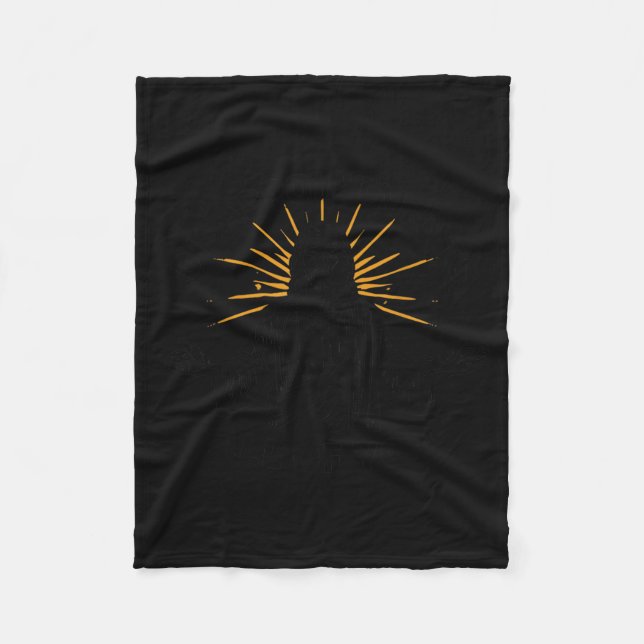 Manta Polar Gracioso Jesús Pray Cristiano - Decepciona Todo (Anverso)