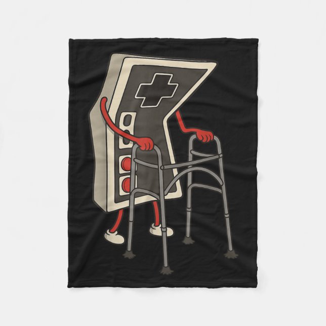 Manta Polar Gracioso juego de videojuegos antiguo retro 80 de  (Anverso)