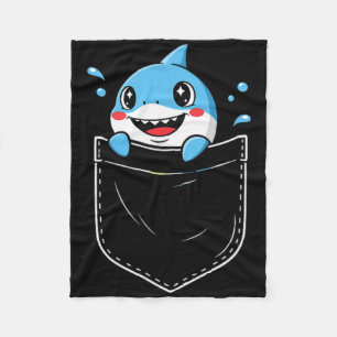 Manta Polar Gracioso meme de bolsillo de tiburón