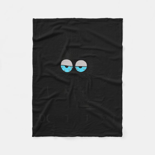 Manta Polar Gracioso meme de gato sarcástico que estoy aquí es (Anverso)